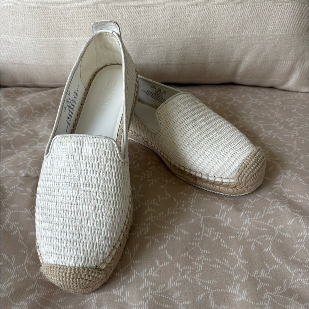 DKNY White Espadrille Flats - Picture 2 of 13